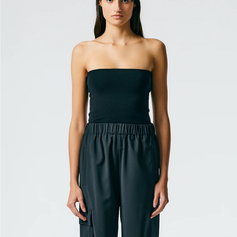Tibi Compact Stretch Cashmere Tube Top XS/S